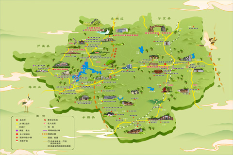 温州万才科技为`手绘旅游地图`提供以下服务：系统开发，地图切片